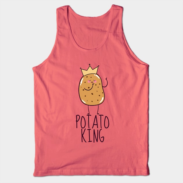 Potato King Funny Tank Top by DesignArchitect